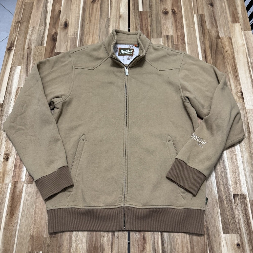 Howler Brothers Crosscut Jacket Mens M Beige Western Fleece Bomber Cowboy